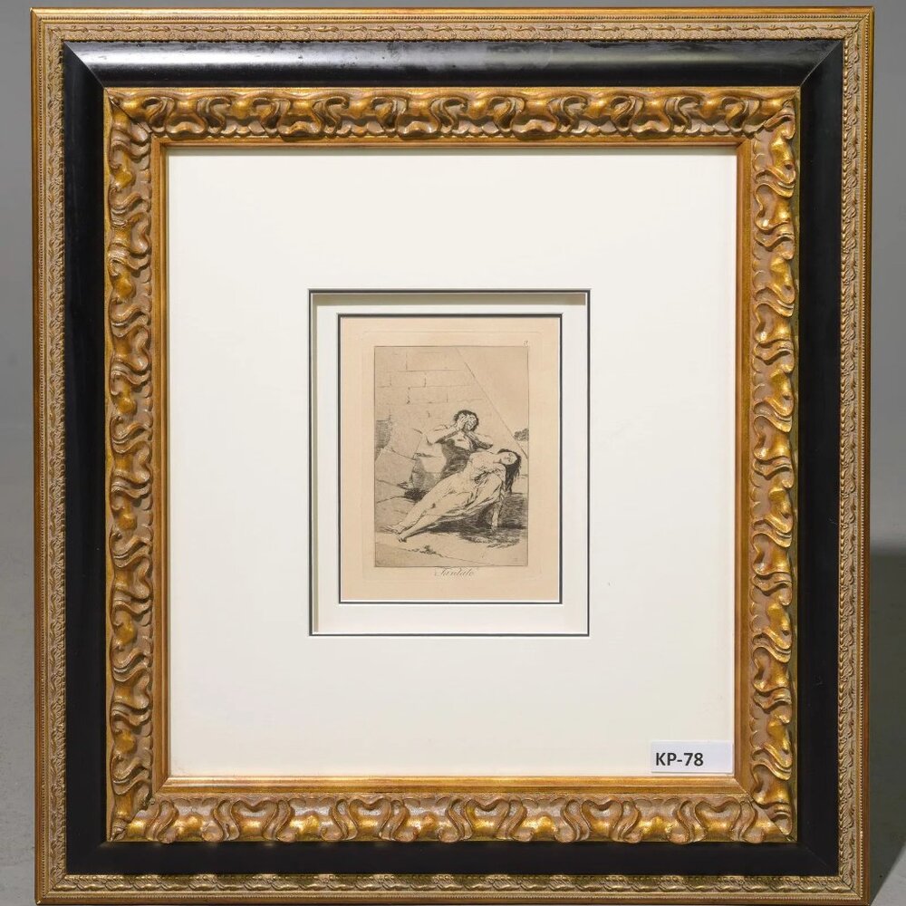 Francisco Jose de Goya Tantalus (Tantalo) Plate 9 from: Los Caprichos